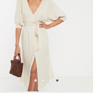 ASOS Wrap Midi Dress (NEVER BEEN WORN)